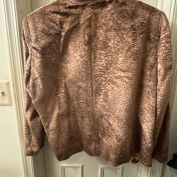 Vintage Oscar de la Renta Textured brown Blazer - Picture 4 of 5
